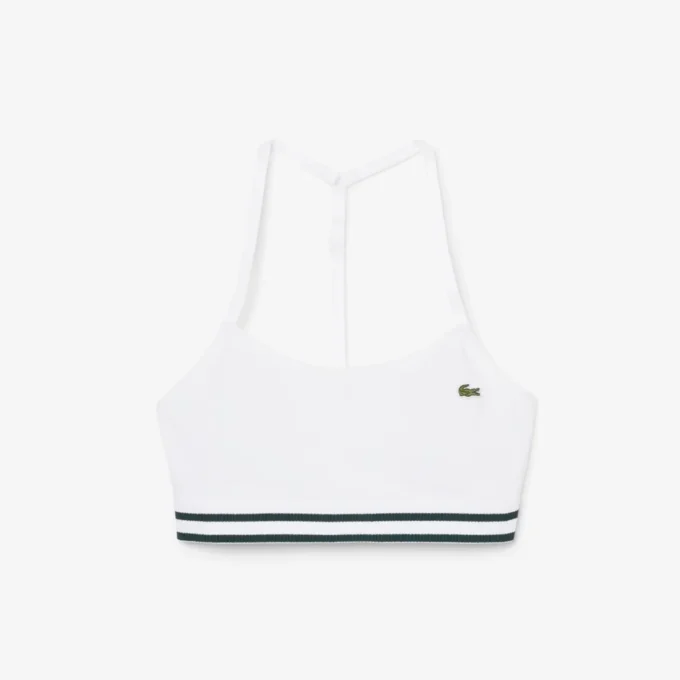 Brassière en coton côtelé