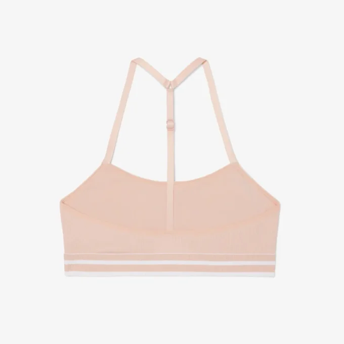 Brassière en coton côtelé