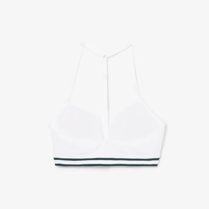 Brassière en coton côtelé