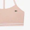 Brassière en coton côtelé