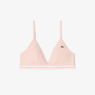 Brassière triangle en coton côtelé