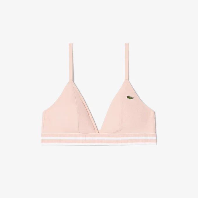 Brassière triangle en coton côtelé Brassière triangle en coton côtelé