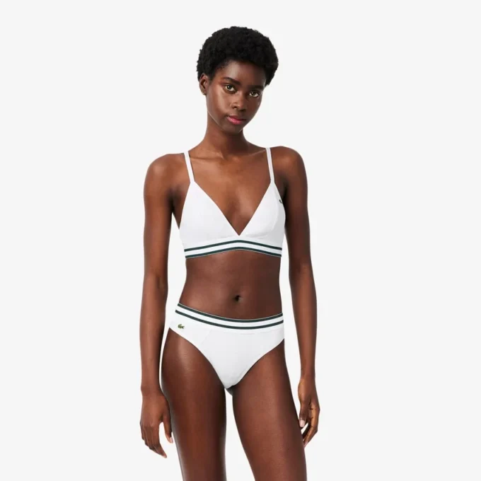 Brassière triangle en coton côtelé Brassière triangle en coton côtelé