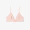 Brassière triangle en coton côtelé Brassière triangle en coton côtelé