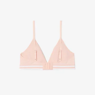 Brassière triangle en coton côtelé