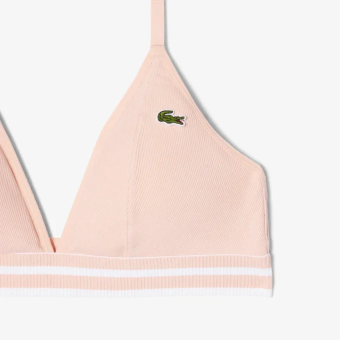 Brassière triangle en coton côtelé Brassière triangle en coton côtelé