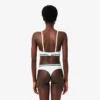 Brassière triangle en coton côtelé Brassière triangle en coton côtelé