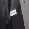 Cabane courte oversize en laine mélangée pour femme