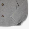 Cabane courte oversize en laine mélangée pour femme