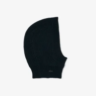 Cagoule en laine feutrée à côtes Runway