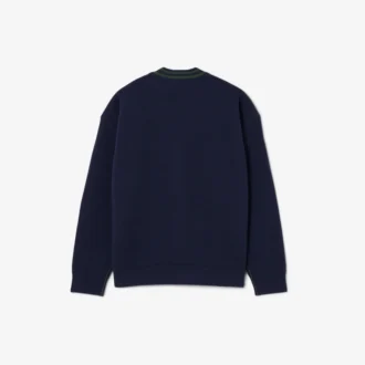 Cardigan à col en V en coton et laine pour garçon