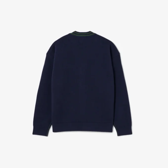 Cardigan à col en V en coton et laine pour garçon Cardigan à col en V en coton et laine pour garçon