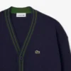 Cardigan à col en V en coton et laine pour garçon Cardigan à col en V en coton et laine pour garçon