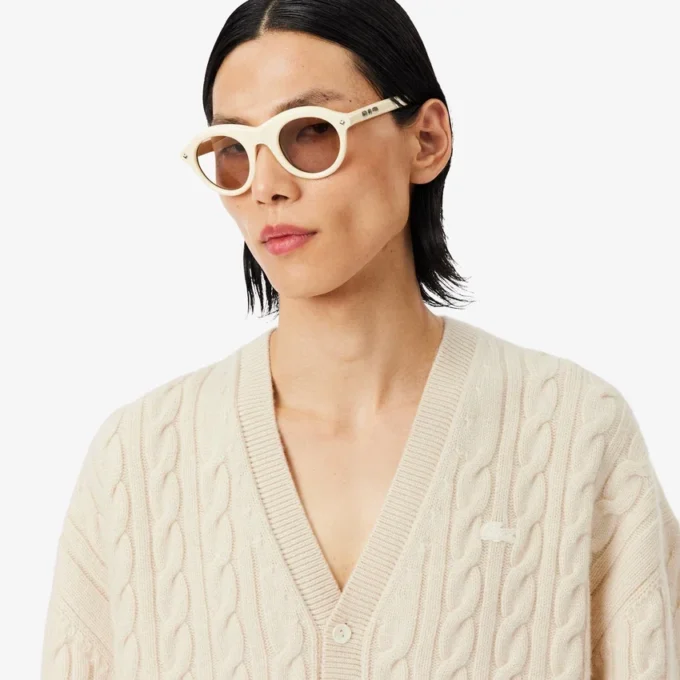 Cardigan en cachemire à mailles torsadées Runway
