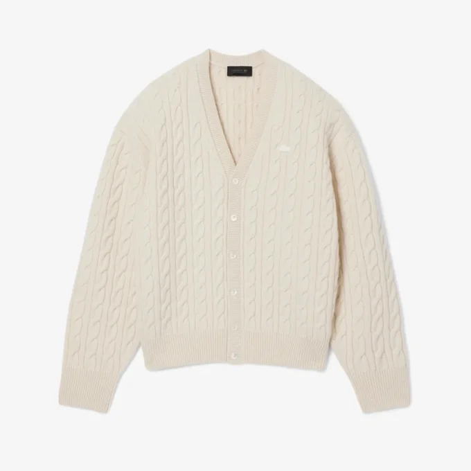 Cardigan en cachemire à mailles torsadées Runway