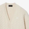 Cardigan en cachemire à mailles torsadées Runway