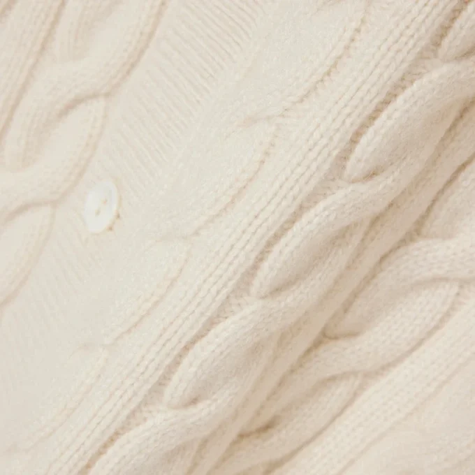Cardigan en cachemire à mailles torsadées Runway