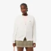 Cardigan en coton à col en V et maille Moss pour femme