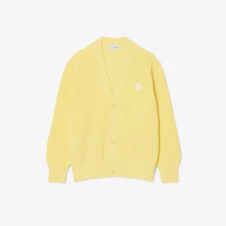 Cardigan en coton côtelé à la coupe décontractée