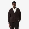Cardigan en coton côtelé à la coupe décontractée