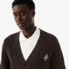 Cardigan en coton côtelé à la coupe décontractée
