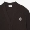Cardigan en coton côtelé à la coupe décontractée