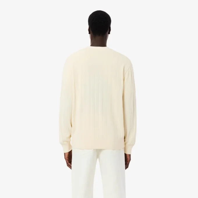 Cardigan en coton mélangé à côtes
