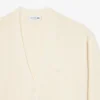 Cardigan en coton mélangé à côtes