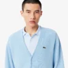 Cardigan en coton à rayures coupe décontractée pour homme