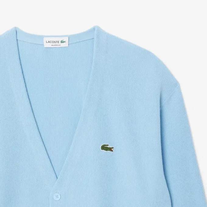 Cardigan en coton à rayures coupe décontractée pour homme