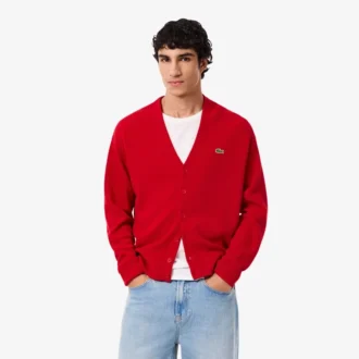 Cardigan en laine coupe décontractée pour homme