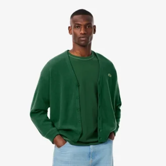Cardigan en laine coupe décontractée pour homme
