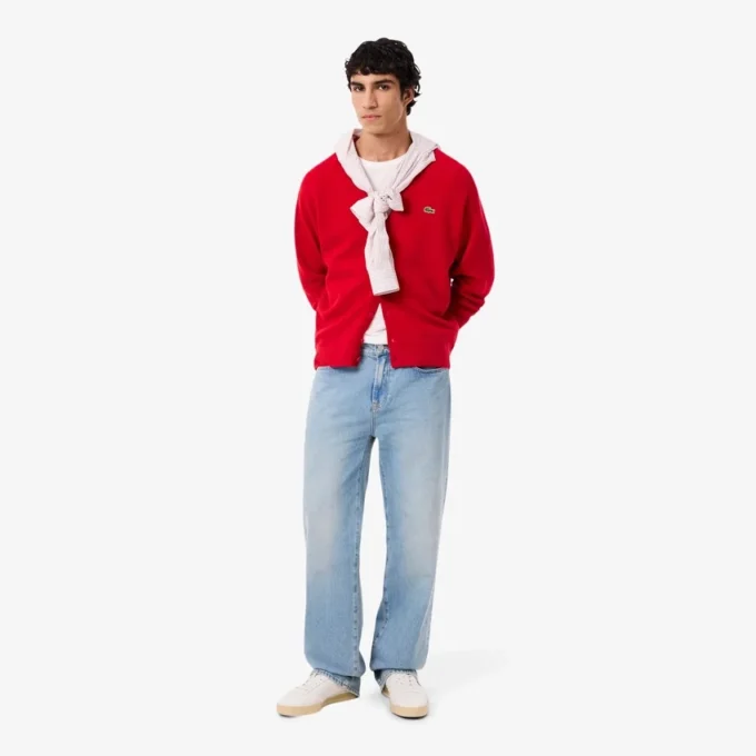 Cardigan en laine coupe décontractée pour homme