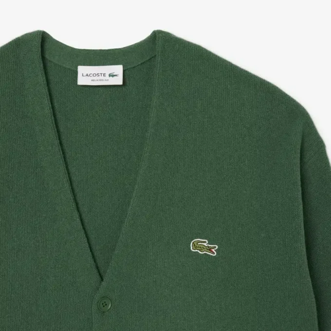 Cardigan en laine coupe décontractée pour homme