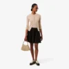 Cardigan en laine mérinos à côtes pour femme