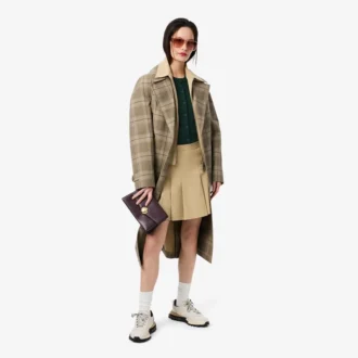 Cardigan en laine mérinos à côtes pour femme