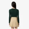 Cardigan en laine mérinos à côtes pour femme