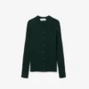 Cardigan en laine mérinos à côtes pour femme