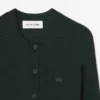Cardigan en laine mérinos à côtes pour femme