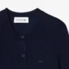 Cardigan en laine mérinos à côtes pour femme