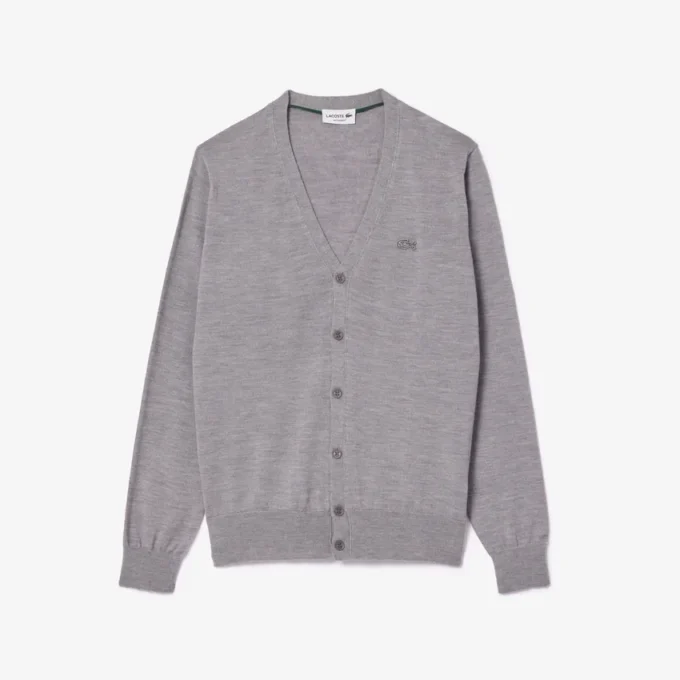 Cardigan en laine mérinos pour homme