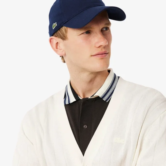 Cardigan en maille côtelée fluide pour homme
