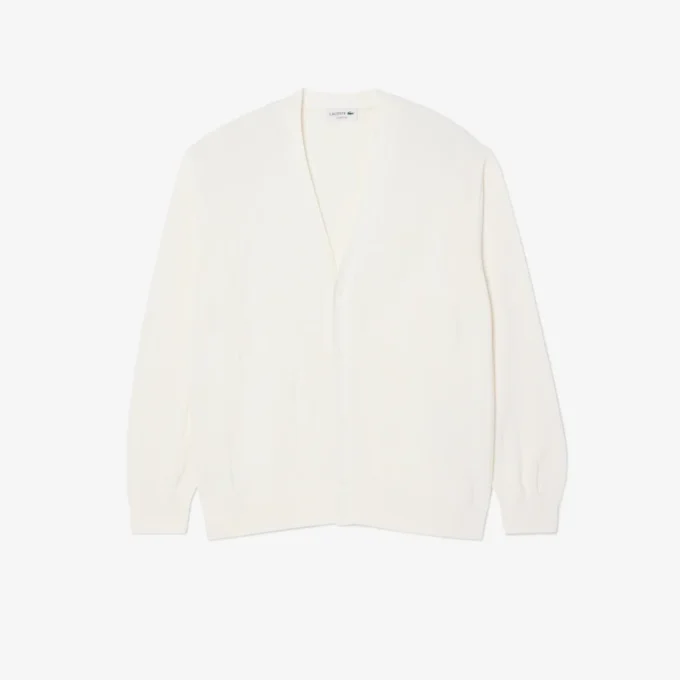 Cardigan en maille côtelée fluide pour homme