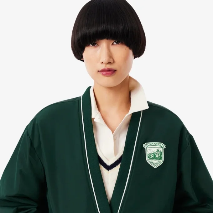 Cardigan oversize rembourré en nylon pour femme