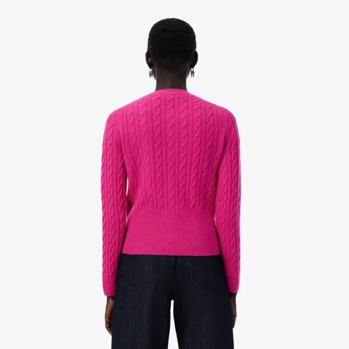 Cardigan Runway en cachemire à mailles torsadées