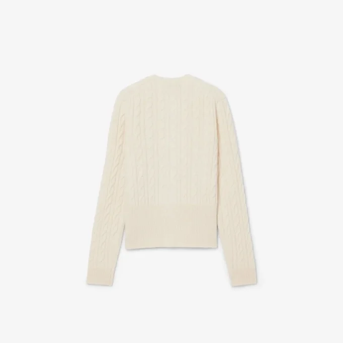 Cardigan Runway en cachemire à mailles torsadées