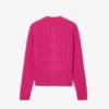 Cardigan Runway en cachemire à mailles torsadées