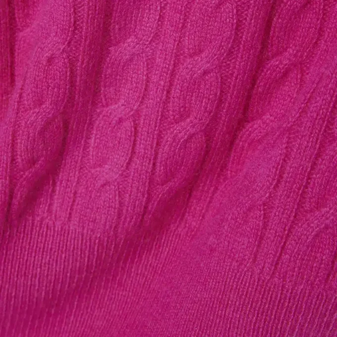 Cardigan Runway en cachemire à mailles torsadées