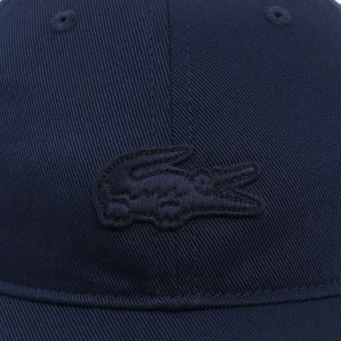 Casquette à badge en sergé de coton Casquette à badge en sergé de coton