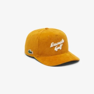 Casquette de golf en velours côtelé brodée pour homme